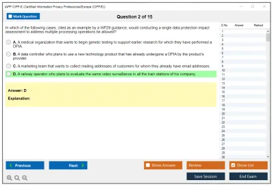 IAPP CIPP-E Certified Information Privacy Professional/Europe (CIPP/E) Practice test exam simulator test engine exam Prep practice test questions answers Image 2