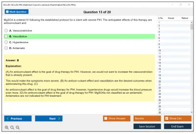 NCLEX NCLEX-RN National Council Licensure Examination(NCLEX-RN) Practice test exam simulator test engine exam Prep practice test questions answers Image 13