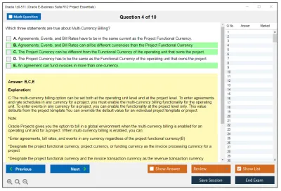Oracle 1z0-511 Oracle E-Business Suite R12 Project Essentials Practice test exam simulator test engine exam Prep practice test questions answers Image 4