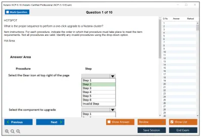 Nutanix NCP-5.10 Nutanix Certified Professional (NCP) 5.10 Exam Practice test exam simulator test engine exam Prep practice test questions answers Image 1