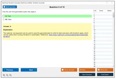 HashiCorp Terraform-Associate HashiCorp Certified: Terraform Associate Practice test exam simulator test engine exam Prep practice test questions answers Image 6
