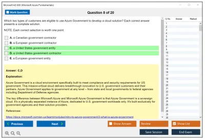 Microsoft AZ-900 Microsoft Azure Fundamentals Practice test exam simulator test engine exam Prep practice test questions answers Image 8