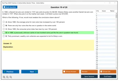 Test Prep GMAT-Section-3-Verbal-Ability Section Three : Verbal Ability Practice test exam simulator test engine exam Prep practice test questions answers Image 19