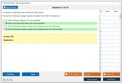 HP HPE0-J69 Delta - HPE Storage Solutions Practice test exam simulator test engine exam Prep practice test questions answers Image 3