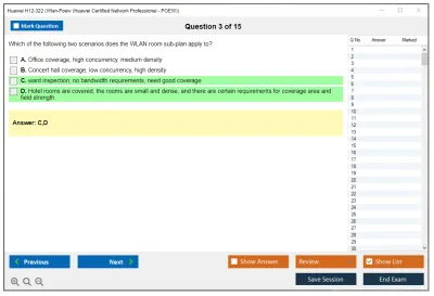 Huawei H12-322 Huawei Certified ICT Professional - Wireless Local Area Network- Planning and Optimizing Enterprise WLAN Practice test exam simulator test engine exam Prep practice test questions answers Image 3
