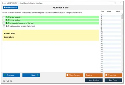Oracle 1z0-597 SPARC T4-Based Server Installation Essentials Practice test exam simulator test engine exam Prep practice test questions answers Image 4