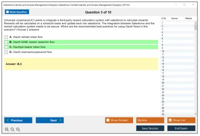 Salesforce Identity-and-Access-Management-Designer Salesforce Certified Identity and Access Management Designer Practice test exam simulator test engine exam Prep practice test questions answers Image 3