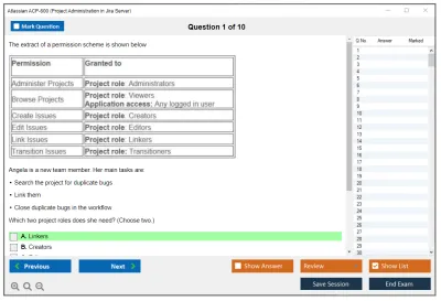 Atlassian ACP-600 Project Administration in Jira Server Practice test exam simulator test engine exam Prep practice test questions answers Image 1