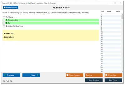 Huawei H11-851 HCNA-VC (Huawei Certified Network Associate - Video Conference) Practice test exam simulator test engine exam Prep practice test questions answers Image 4