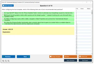 nCino 201-Commercial-Banking-Functional SalesforcenCino 201 Commercial Banking Functional Exam Practice test exam simulator test engine exam Prep practice test questions answers Image 4
