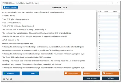 HP HPE6-A80 Aruba Certified Design Expert Written Exam Practice test exam simulator test engine exam Prep practice test questions answers Image 1
