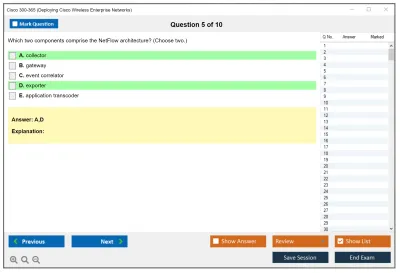 Cisco 300-365 Deploying Cisco Wireless Enterprise Networks Practice test exam simulator test engine exam Prep practice test questions answers Image 5