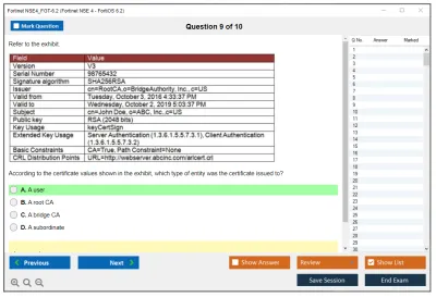 Fortinet NSE4_FGT-6.2 Fortinet NSE 4 - FortiOS 6.2 Practice test exam simulator test engine exam Prep practice test questions answers Image 9