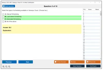 Genesys GCX-ARC Genesys Cloud CX: Architect Certification Practice test exam simulator test engine exam Prep practice test questions answers Image 5