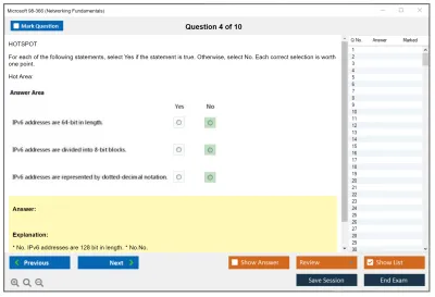 Microsoft 98-366 Networking Fundamentals Practice test exam simulator test engine exam Prep practice test questions answers Image 4