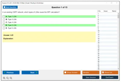 Huawei H12-261 HCIE-R&amp;S (Written) (Expert -Routing &amp; Switching) Practice test exam simulator test engine exam Prep practice test questions answers Image 1