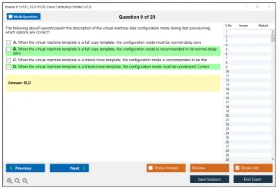 Huawei H13-531_V2.0 HCIE-Cloud Computing (Written) V2.0 Practice test exam simulator test engine exam Prep practice test questions answers Image 9