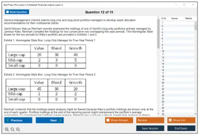 Test Prep CFA-Level-3 Chartered Financial Analyst Level 3 Practice test exam simulator test engine exam Prep practice test questions answers Image 12