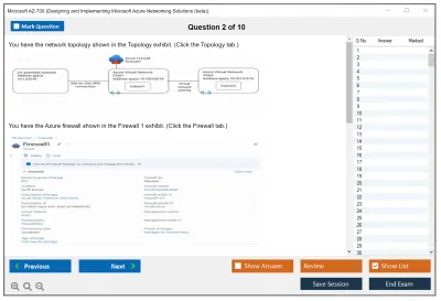 Microsoft AZ-700 Designing and Implementing Microsoft Azure Networking Solutions Practice test exam simulator test engine exam Prep practice test questions answers Image 2
