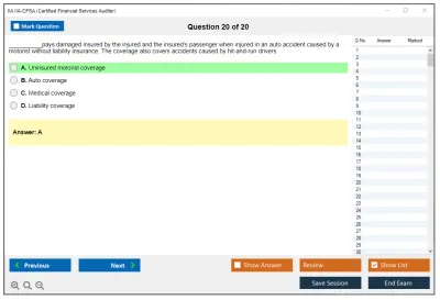 IIA IIA-CFSA Certified Financial Services Auditor Practice test exam simulator test engine exam Prep practice test questions answers Image 20