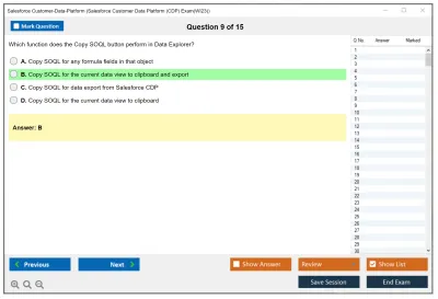 Salesforce Customer-Data-Platform Salesforce Customer Data Platform (CDP) Practice test exam simulator test engine exam Prep practice test questions answers Image 9