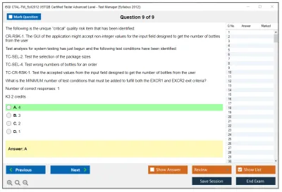 iSQI CTAL-TM_Syll2012 ISTQB® Certified Tester Advanced Level - Test Manager [Syllabus 2012] Practice test exam simulator test engine exam Prep practice test questions answers Image 9