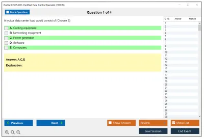 GAQM CDCS-001 Certified Data Centre Specialist (CDCS) Practice test exam simulator test engine exam Prep practice test questions answers Image 1