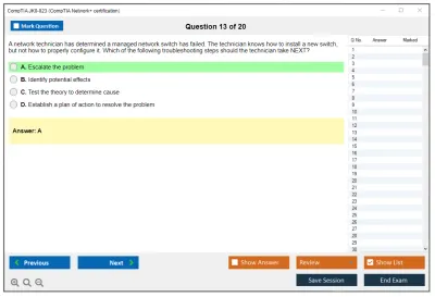 CompTIA JK0-023 CompTIA Network+ certification Practice test exam simulator test engine exam Prep practice test questions answers Image 13