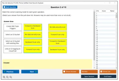 Palo Alto Networks PCCSE Prisma Certified Cloud Security Engineer Practice test exam simulator test engine exam Prep practice test questions answers Image 2