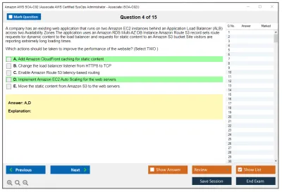 Amazon AWS SOA-C02 AWS Certified SysOps Administrator - Associate (SOA-C02) Practice test exam simulator test engine exam Prep practice test questions answers Image 4