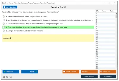 Salesforce Process-Automation Salesforce Process Automation Accredited Professional Practice test exam simulator test engine exam Prep practice test questions answers Image 6