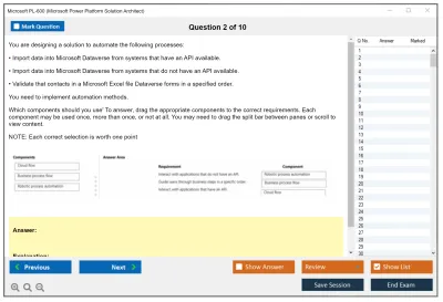 Microsoft PL-600 Microsoft Power Platform Solution Architect Practice test exam simulator test engine exam Prep practice test questions answers Image 2