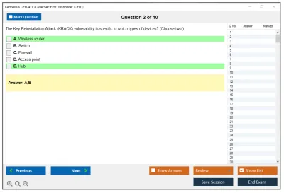 CertNexus CFR-410 CyberSec First Responder (CFR) Exam Practice test exam simulator test engine exam Prep practice test questions answers Image 2
