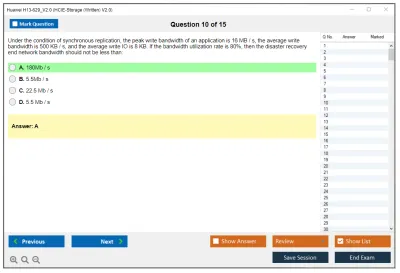 Huawei H13-629_V2.0 HCIE-Storage (Written) V2.0 Practice test exam simulator test engine exam Prep practice test questions answers Image 10