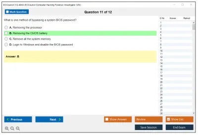 ECCouncil 312-49v9 Computer Hacking Forensic Investigator (v9) Practice test exam simulator test engine exam Prep practice test questions answers Image 11