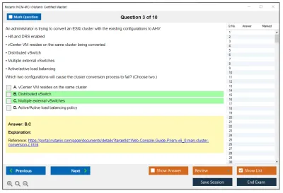 Nutanix NCM-MCI Nutanix Certified Master Practice test exam simulator test engine exam Prep practice test questions answers Image 3