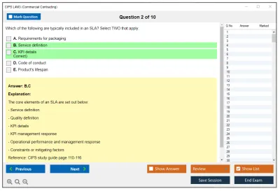 CIPS L4M3 Commercial Contracting Practice test exam simulator test engine exam Prep practice test questions answers Image 2