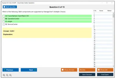 Huawei H31-522 Huawei Certified Network Professional –Cloud DataCentre Operations Practice test exam simulator test engine exam Prep practice test questions answers Image 6