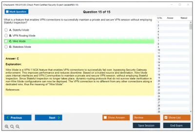 Checkpoint 156-915.80 Check Point Certified Security Expert UpdateR80.10 Practice test exam simulator test engine exam Prep practice test questions answers Image 15