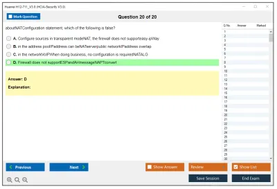 Huawei H12-711_V3.0 HCIA-Security V3.0 Practice test exam simulator test engine exam Prep practice test questions answers Image 20