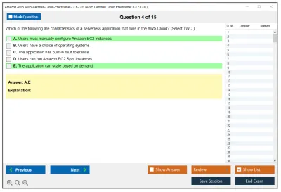 Amazon AWS AWS-Certified-Cloud-Practitioner-CLF-C01 AWS Certified Cloud Practitioner Practice test exam simulator test engine exam Prep practice test questions answers Image 4