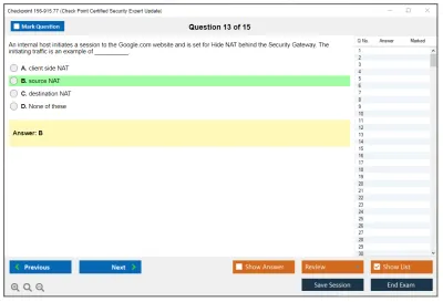 Checkpoint 156-915.77 Check Point Certified Security Expert Update Practice test exam simulator test engine exam Prep practice test questions answers Image 13
