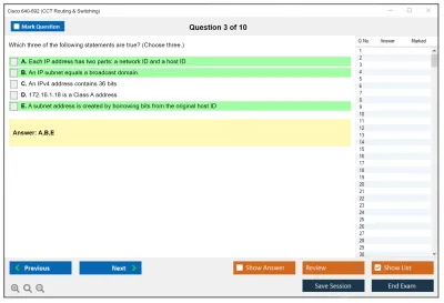 Cisco 640-692 CCT Routing & Switching Practice test exam simulator test engine exam Prep practice test questions answers Image 3