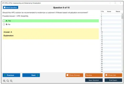 HP HPE2-CP04 Implementing and Modernizing Virtualization Practice test exam simulator test engine exam Prep practice test questions answers Image 9