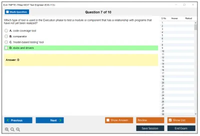 Exin TMPTE TMap NEXT Test Engineer (EX0-113) Practice test exam simulator test engine exam Prep practice test questions answers Image 7