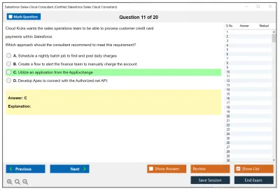 Salesforce Sales-Cloud-Consultant Salesforce Certified Sales Cloud Consultant Practice test exam simulator test engine exam Prep practice test questions answers Image 11