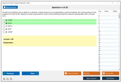 CompTIA N10-007 CompTIA Network+ 2018 Practice test exam simulator test engine exam Prep practice test questions answers Image 4