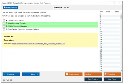 Netapp NS0-526 NetApp Certified Implementation Engineer - Data Protection Practice test exam simulator test engine exam Prep practice test questions answers Image 1