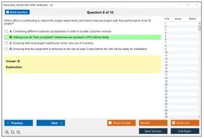 Nokia SDM_2002001050 SDM Certification - NI Practice test exam simulator test engine exam Prep practice test questions answers Image 8