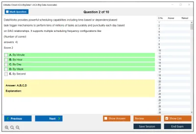 Alibaba Cloud ACA-BigData1 ACA Big Data Certification Exam Practice test exam simulator test engine exam Prep practice test questions answers Image 2